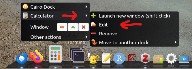 Edit an existing launcher